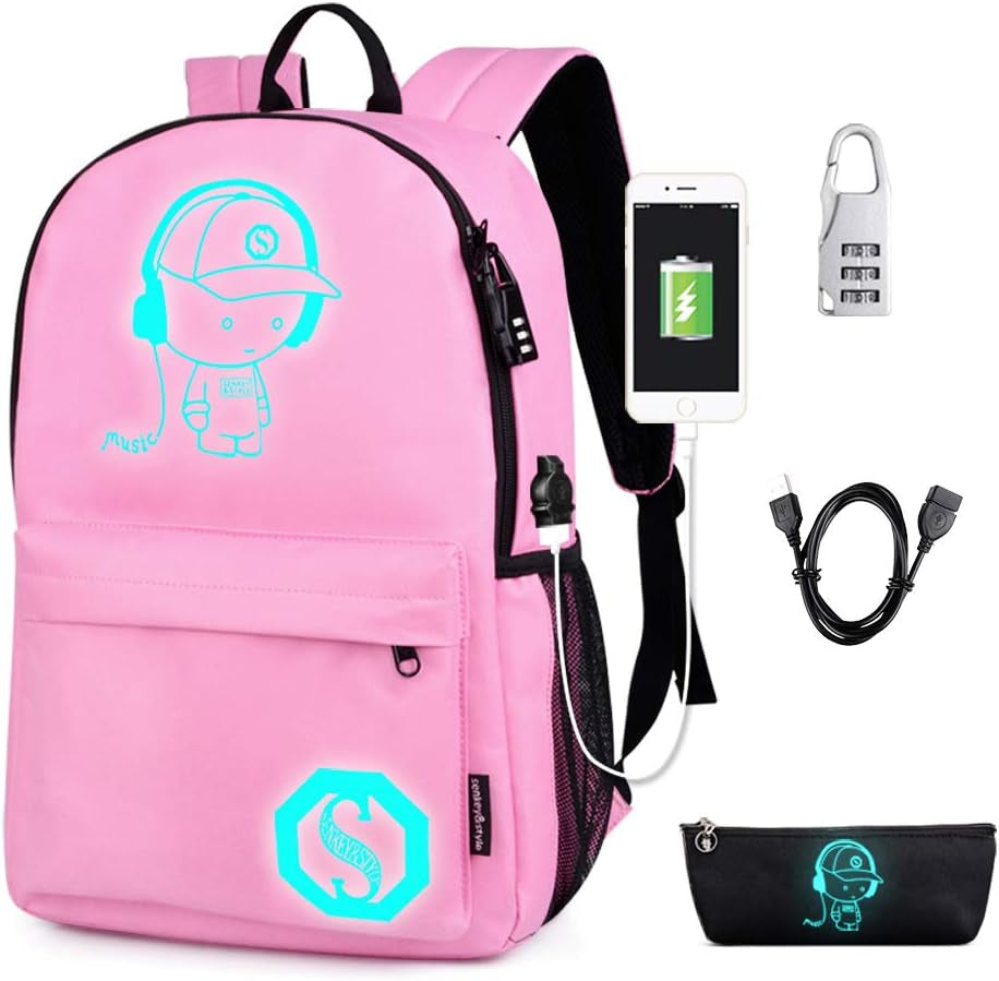 Backpack for Teen Boys, Anime Backpack Casual Daypack for Travel